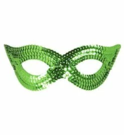 MASQUE VERT A SEQUINS