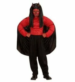 COSTUME DIABLE MUSCLÉ (Chemise Musclée Et Cape) Tailles Enfants - Démo Vidéo
