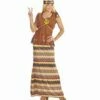 FEMME PEACE AND LOVE (Tenue Hippie Et Accessoires) Tailles Adultes - Démo Vidéo -FêteMagique Soldes 0653 nc 0653 a