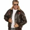 BLOUSON D'AVIATEUR (Blouson Vintage De Luxe) Tailles Adultes - Démo Vidéo -FêteMagique Soldes 0673 nc 0673 a