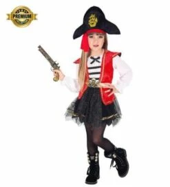 PETITE CAPITAINE PIRATE (Costume Et Accessoires) Tailles Enfants - Démo Vidéo