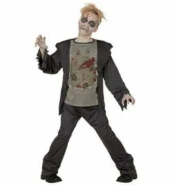 COSTUME GARÇON ZOMBIE (Costume, Torse Déchiré) Tailles Enfants - Démo Vidéo