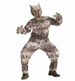 TENUE JEUNE LOUP GAROU (Casaque, Pantalon, Masque) Tailles Enfants - Démo Vidéo