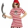 CHEMISE JEUNE FILLE PIRATE (T-shirt, Bandana, Cache-oeil) Taille 11-13 Ans - Démo Vidéo -FêteMagique Soldes 07415 nc 07415 a