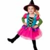 ROBE PETITE SORCIÈRE NÉON (Costume Couleurs Fluo) Tailles De 2 à 13 Ans -FêteMagique Soldes 0747 nc 0747 a