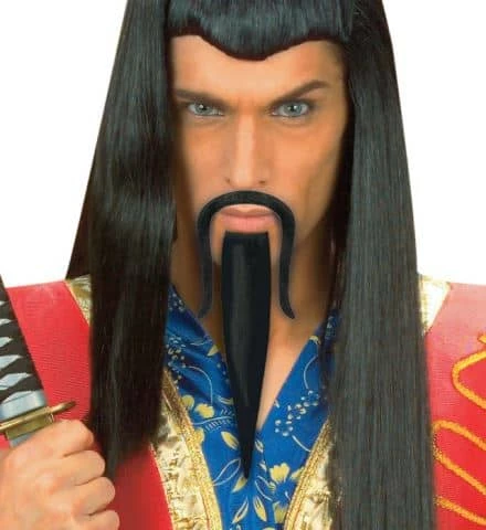 BARBE MOUSTACHE NINJA (Noires Et Adhésives) 3 BARBE MOUSTACHE NINJA (Noires Et Adhésives)