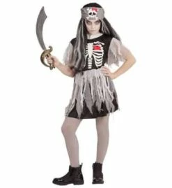 FILLE PIRATE ZOMBIE (Tunique Avec Bandana) Tailles Enfants - Démo Vidéo