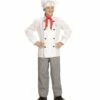 COSTUME MISTER CHEF (Veste, Pantalon, Toque) Tailles Enfants - Démo Vidéo -FêteMagique Soldes 0861 nc 0861 a