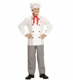 COSTUME MISTER CHEF (Veste, Pantalon, Toque) Tailles Enfants - Démo Vidéo