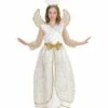 ROBE DE PETIT ANGE FILLE (Robe Avec Ailes Et Auréole) Tailles Enfants - Démo Vidéo -FêteMagique Soldes 087H nc 087H a