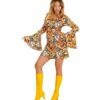 ROBE GROOVY ANNÉES 70 (Motifs Bulles Seventies) Tailles Adultes - Démo Vidéo -FêteMagique Soldes 0889 nc 0889 a