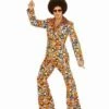 HOMME GROOVY ANNÉES 70 (Motifs Géométriques Flash) Tailles Adultes - Démo Vidéo -FêteMagique Soldes 0899 nc 0899 a