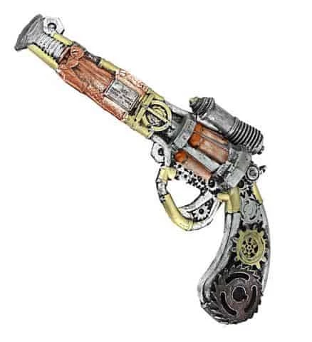 PISTOLET STEAMPUNK (Revolver Mousse De Latex) 3 PISTOLET STEAMPUNK (Revolver Mousse De Latex)