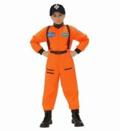 PETIT ASTRONAUTE NASA (Combinaison Orange Néon) Tailles Enfants De 5 à 13 Ans