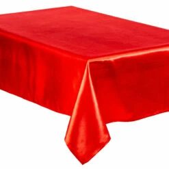 NAPPE EN SATIN ROUGE (Dimension 140 X 240 Cm)