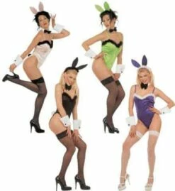 TENUE PLAY GIRL BUNNY (Lingerie Avec Accessoires) Taille M - 4 Coloris