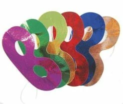 LOT LOUPS CARNAVAL (Carton Métal - 6 Coloris)