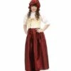 PETITE PAYSANNE MÉDIÉVALE (Robe, Corset, Chapeau) Tailles Enfants De 5 à 13 Ans -FêteMagique Soldes 1255 nc 1255 a