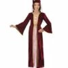 PETITE REINE MEDIEVALE (Robe, Couronne Avec Voile) Tailles Enfants De 5 à 13 Ans -FêteMagique Soldes 1257 nc 1257 c