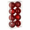 PACK BOULES ROUGES (Boules De Noel - 8 Pièces) Diamètre 7 Cm -FêteMagique Soldes 129170rg deb1 scaled 1