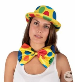 NOEUD PAPILLON CLOWN (Taille 22 Cm)