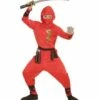 DRAGON NINJA ROUGE (Costume Et Accessoires) Tailles Enfants - Démo Vidéo