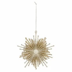 ETOILE DORÉE DE NOEL (Décoration à Suspendre Double Face)