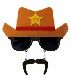 LUNETTES COW BOY (Chapeau + Moustaches)