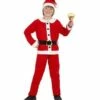 COSTUME JEUNE PÈRE NOEL (Tenue Flanelle + Accessoires) Tailles Enfants De 4 à 10 Ans -FêteMagique Soldes 1491 nc 1491 a