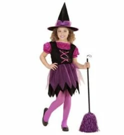 PETITE SORCIÈRE ROSE FUN (Robe Enfant Avec Chapeau) De 4 à 16 Ans - Démo Vidéo