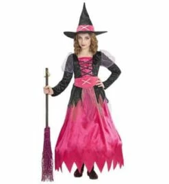 PETITE SORCIÈRE FÉE ROSE (Robe Enfant Avec Chapeau) De 2 à 13 Ans - Démo Vidéo