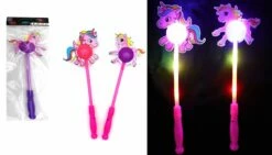 BATON LUMINEUX LICORNE (Taille 38 Cm - 2 Coloris)
