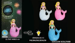 VEILLEUSE SIRÈNE A LED (Sirène Lumineuse 3 Coloris)