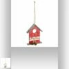MAISON EN BOIS DÉCO (Décoration De Noel 13 Cm Rouge Ou Blanche) -FêteMagique Soldes 170448