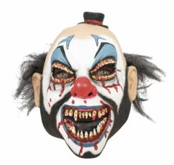 MASQUE CLOWN HILARANT (Masque Latex Avec Cheveux)