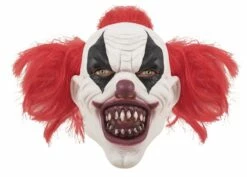 MASQUE CLOWN HILARANT (Masque En Latex + Cheveux)