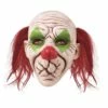 MASQUE CLOWN MUET (Masque En Latex + Cheveux) -FêteMagique Soldes 17357