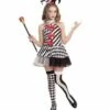 COSTUME FILLE ARLEQUIN (Robe Avec Mini Chapeau) Tailles Enfants - Démo Vidéo