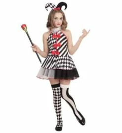 COSTUME FILLE ARLEQUIN (Robe Avec Mini Chapeau) Tailles Enfants - Démo Vidéo