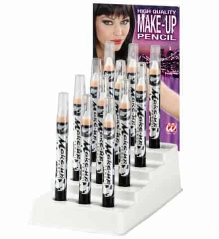CRAYONS A MAQUILLAGE (Couleur Blanc - 3.5 Ml) Présentoir 12 Crayons 3 CRAYONS A MAQUILLAGE (Couleur Blanc - 3.5 Ml) Présentoir 12 Crayons