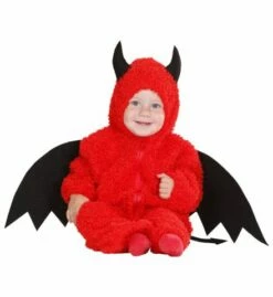 BÉBÉ DIABLE FUZZY (Combinaison à Capuche) Tailles 0-6 Mois Et 1/2 Ans