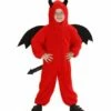 PETIT DIABLE FUZZY (Combinaison à Capuche) Taille Unique 2-3 Ans -FêteMagique Soldes 1985V nc 1985V a