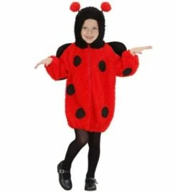 PETITE COCCINELLE FUZZY (Veste Et Capuche Peluche) Taille Unique 2/3 Ans
