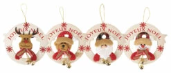 DÉCORATIONS JOYEUX NOEL (Décorations En Bois 17 Cm)