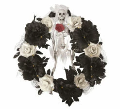 COURONNE FUNÈBRE 40 CM (Cranes Et Roses)