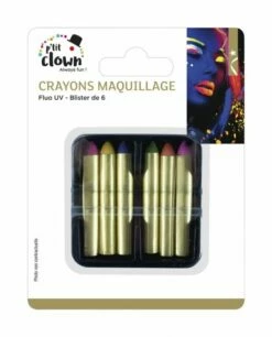 MAQUILLAGE FLUO UV (Coffret De 6 Crayons)