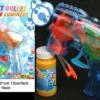 PISTOLET A BULLES A LED (Pistolet 15 Cm - 2 Coloris) Mécanique Et Lumineux -FêteMagique Soldes 21491