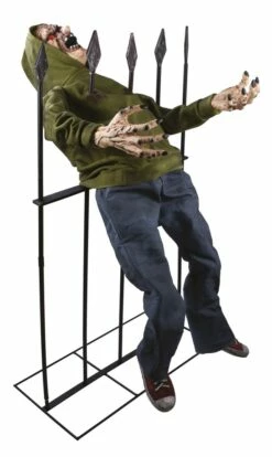 ZOMBIE EMPALÉ ANIMÉ (Décoration Son Et Lumière) Taille 140 Cm - Démo Vidéo