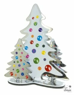 CENTRE DE TABLE DE NOEL (Sapins De Noël Déco 20 Cm) Multi Couleurs - Effet Miroir