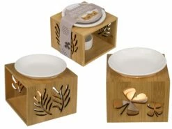 LAMPE AROMATIQUE ZEN (Lampe Bambou 12 X 12 Cm)